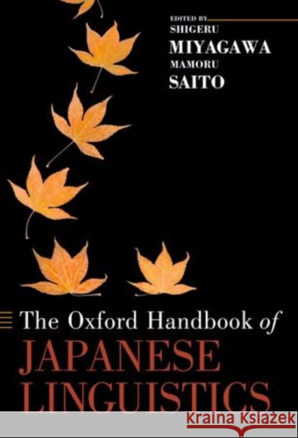 Oxford Handbook of Japanese Linguistics