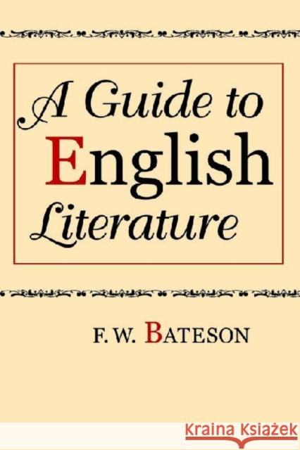 A Guide to English Literature