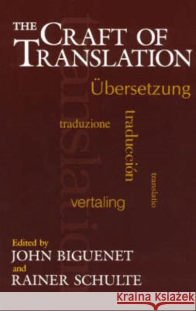 The Craft of Translation