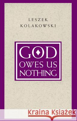 God Owes Us Nothing: A Brief Remark on Pascal's Religion and on the Spirit of Jansenism