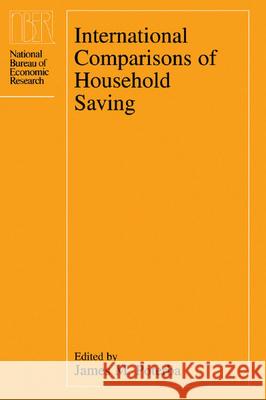 International Comparisons of Household Saving