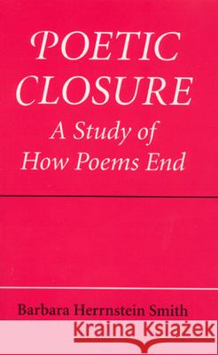 Poetic Closure: A Study of How Poems End