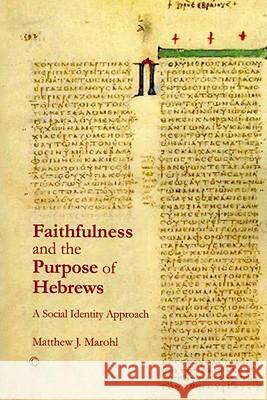 Faithfulness and the Purpose of Hebrews: A Social Identity Approach