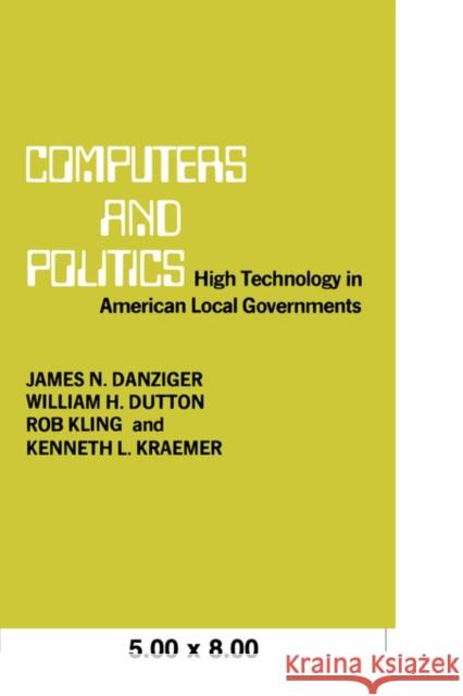 Computers and Politics