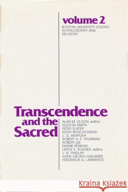 Transcendence and the Sacred