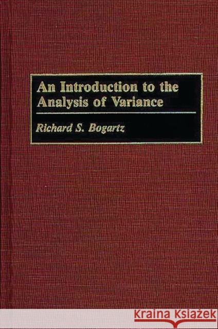 An Introduction to the Analysis of Variance