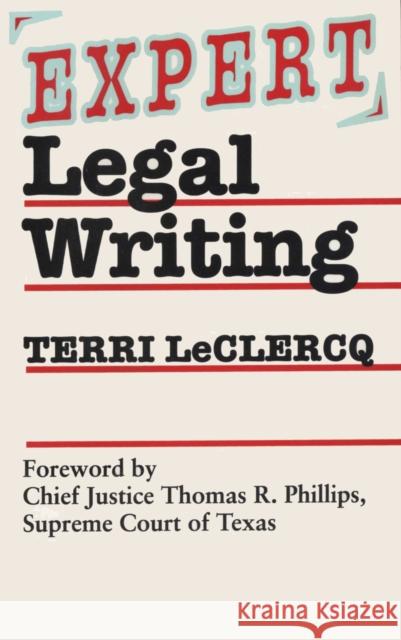 Expert Legal Writing