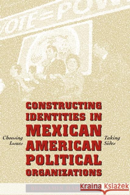 Constructing Identities in Mexican-American Political Organizations: Choosing Issues, Taking Sides