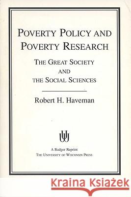 Poverty Policy and Poverty Research (1976. Corr. 5th Printing)