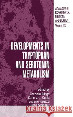 Developments in Tryptophan and Serotonin Metabolism