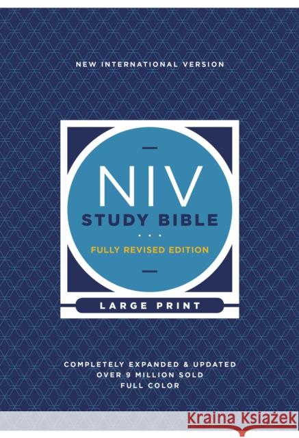 NIV Study Bible, Fully Revised Edition, Large Print, Hardcover, Red Letter, Comfort Print