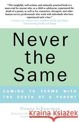 Never the Same: Coming to Terms with the Death of a Parent