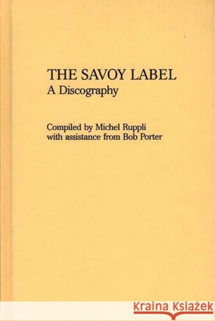 The Savoy Label: A Discography