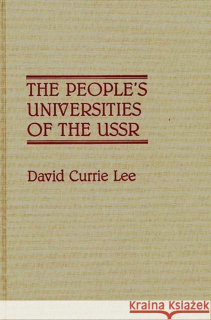 The People's Universities of the USSR