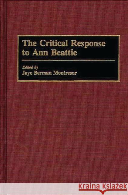 The Critical Response to Ann Beattie