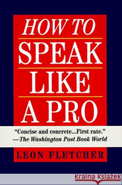 How to Speak Like a Pro