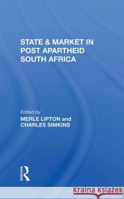 State and Market in Postapartheid South Africa