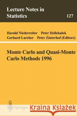 Monte Carlo and Quasi-Monte Carlo Methods 1996: Proceedings of a Conference at the University of Salzburg, Austria, July 9-12, 1996