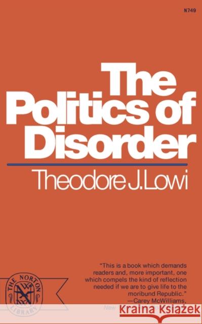 The Politics of Disorder