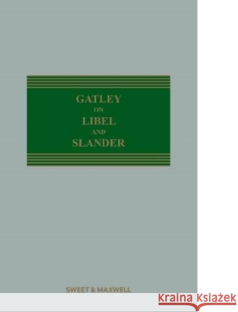 Gatley on Libel and Slander