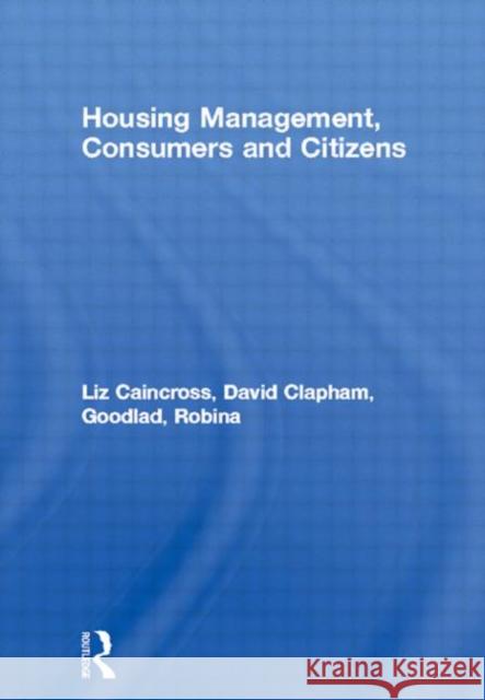 Housing Management, Consumers and Citizens