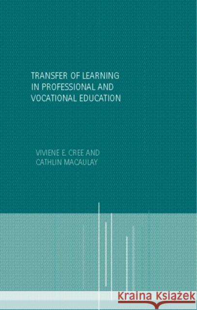 Transfer of Learning in Professional and Vocational Education: Handbook for Social Work Trainers