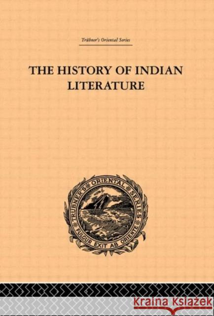The History of Indian Literature