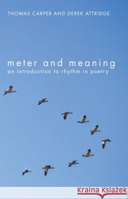 Meter and Meaning: An Introduction to Rhythm in Poetry