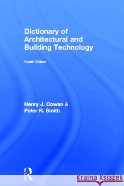 Dictionary of Architectural and Building Technology