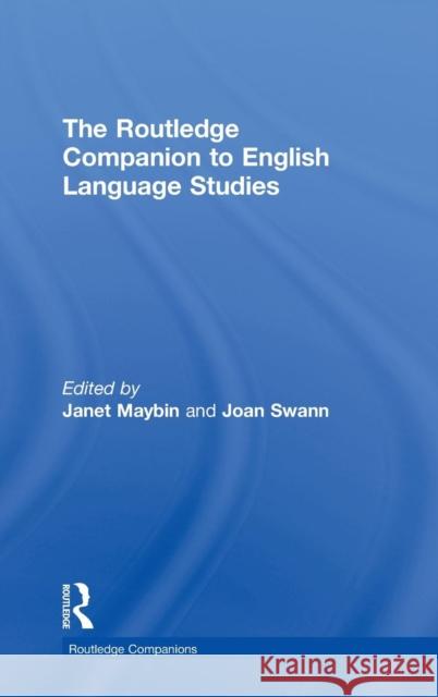 The Routledge Companion to English Language Studies