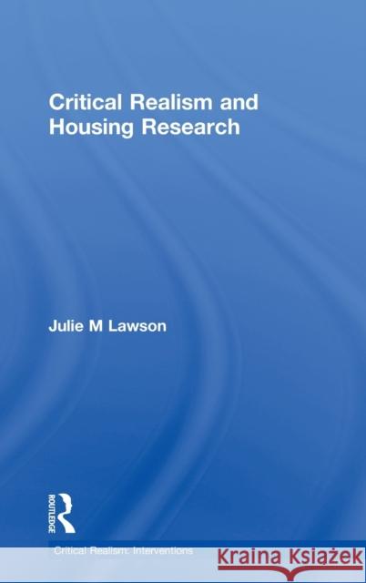 Critical Realism and Housing Research