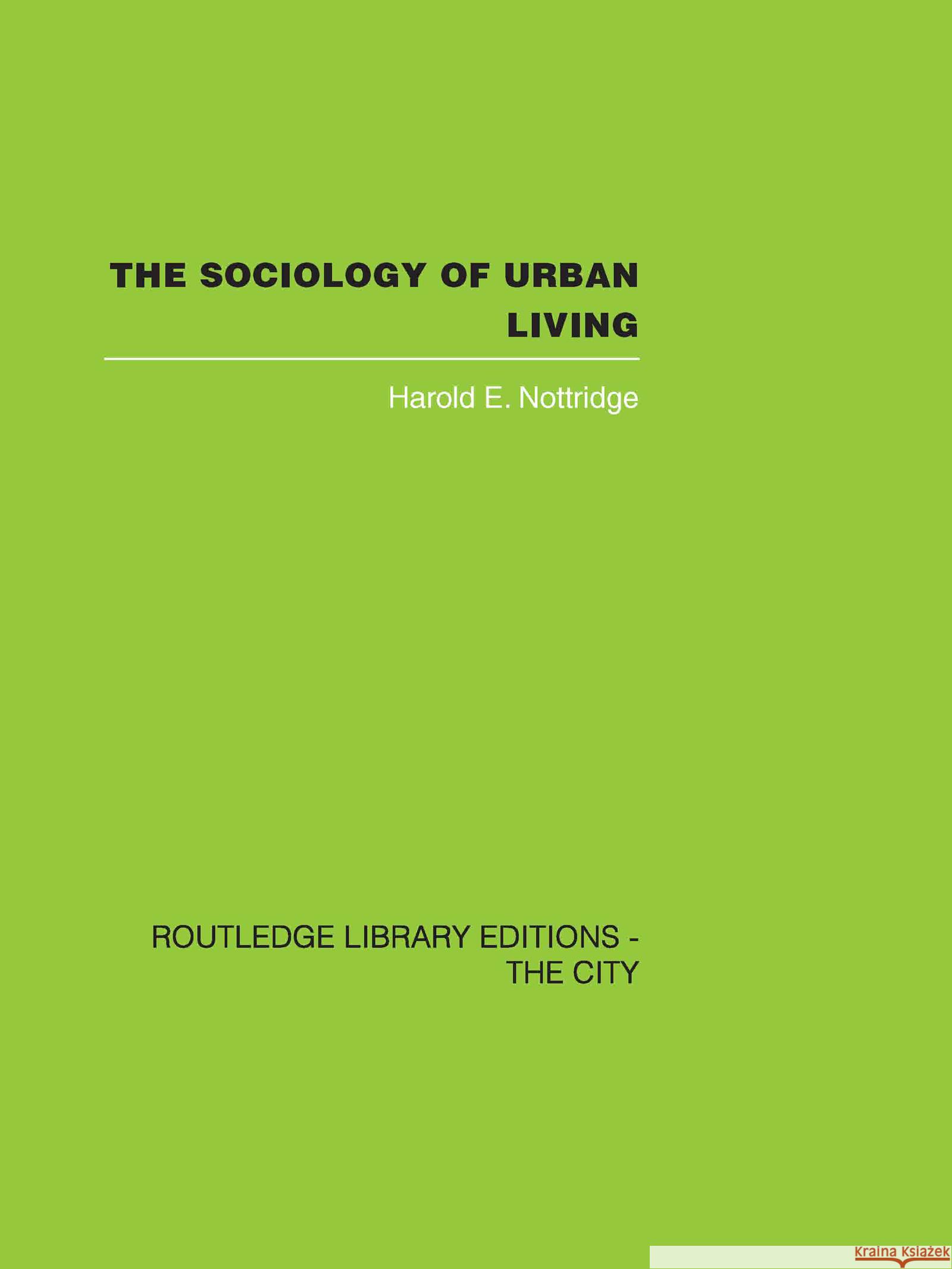 The Sociology of Urban Living