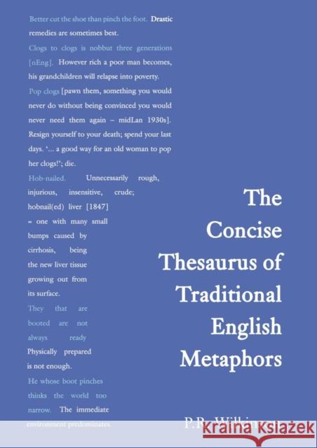 Concise Thesaurus of Traditional English Metaphors