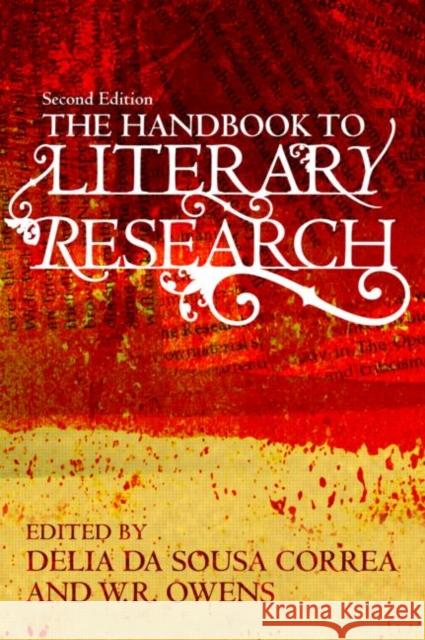 The Handbook to Literary Research