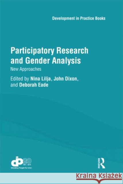 Participatory Research and Gender Analysis : New Approaches
