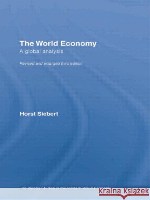 The World Economy: A Global Analysis