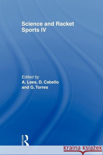 Science and Racket Sports IV