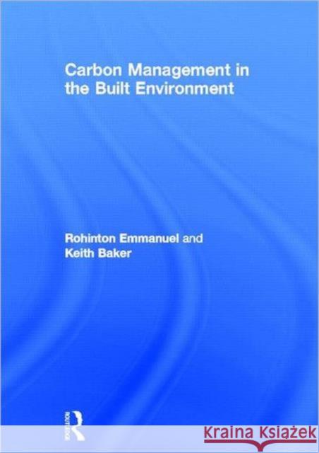 Carbon Management in the Built Environment