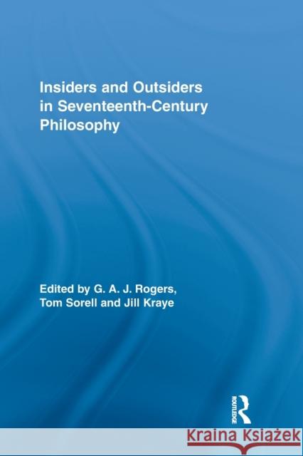 Insiders and Outsiders in Seventeenth-Century Philosophy