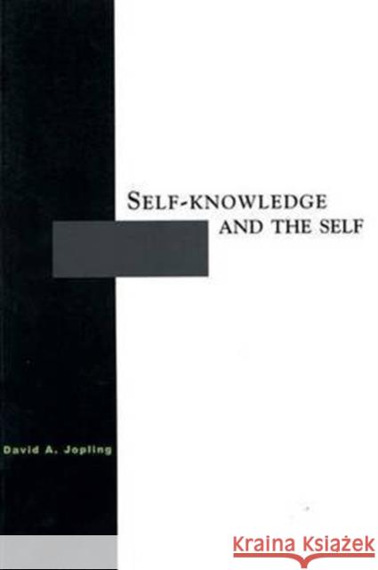 Self-Knowledge and the Self