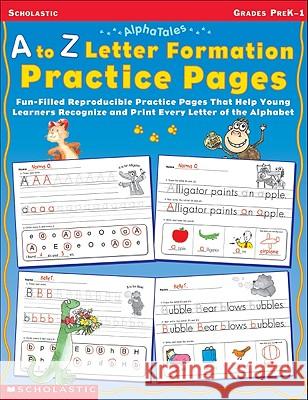 Alphatales: A to Z Letter Formation Practice Pages