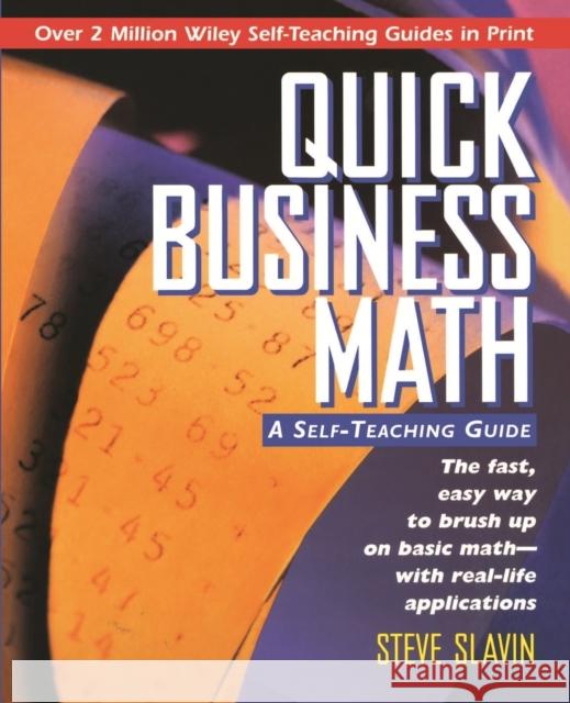 Quick Business Math: A Self-Teaching Guide