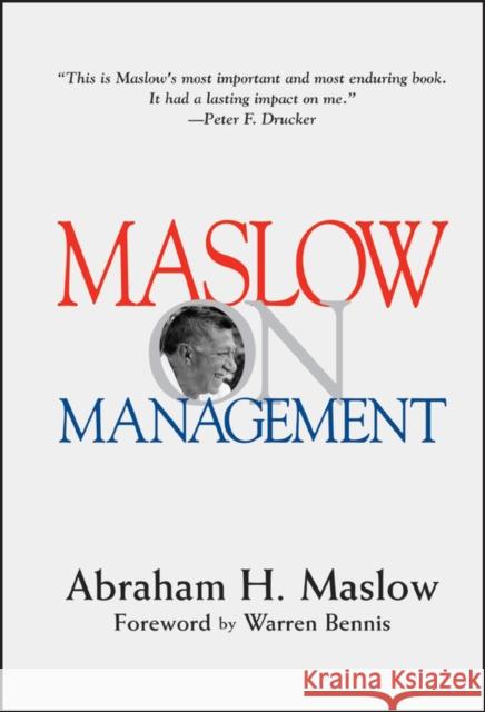 Maslow on Management