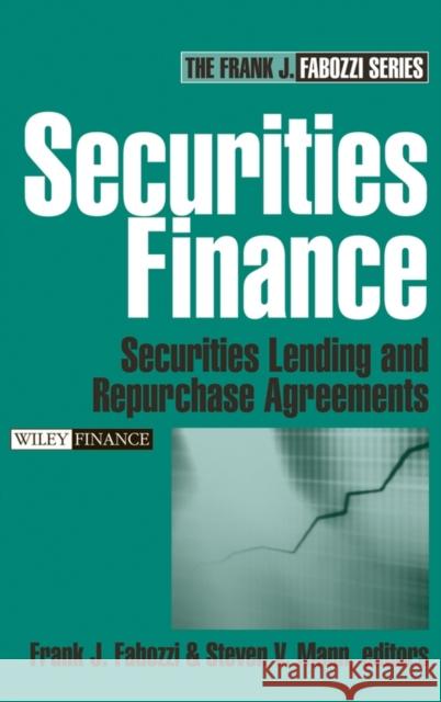 Securities Finance: Securities Lending and Repurchase Agreements