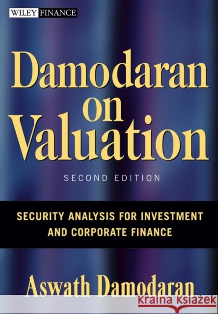 Damodaran on Valuation: Security Analysis for Investment and Corporate Finance