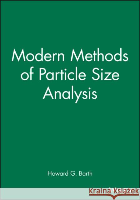 Modern Methods of Particle Size Analysis