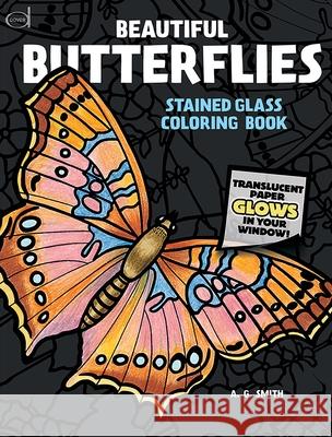 Beautiful Butterflies Stained Glass Coloring Book