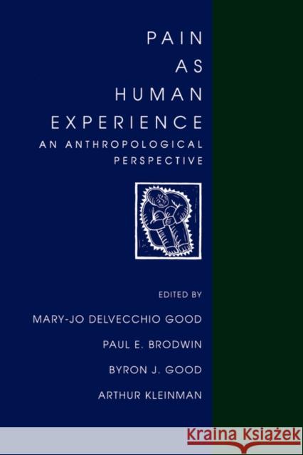 Pain as Human Experience: An Anthropological Perspectivevolume 31
