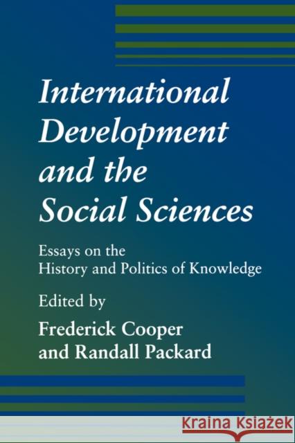 Internatiional Develoopment and the Social Sciences