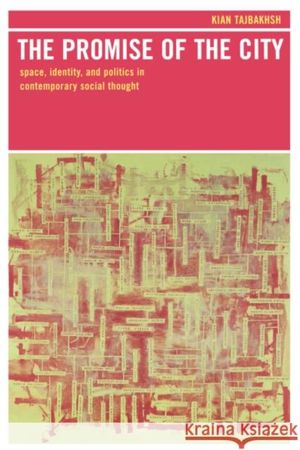 The Promise of the City: Space, Identity, and Politics in Contemporary Social Thought